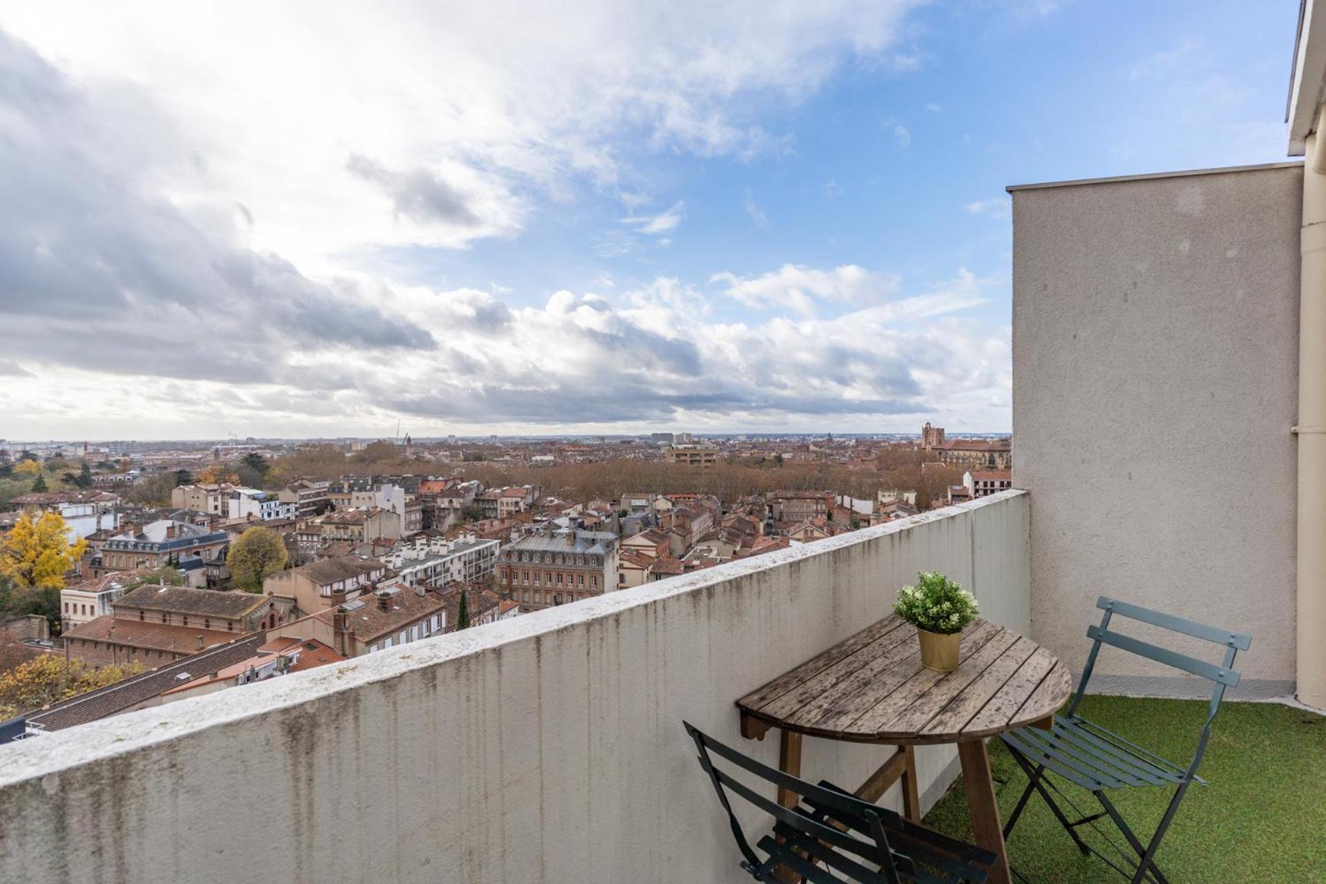 Le Panoramique - Clim, Balcon, Superbe Vue, Wifi Apartment Toulouse Bagian luar foto